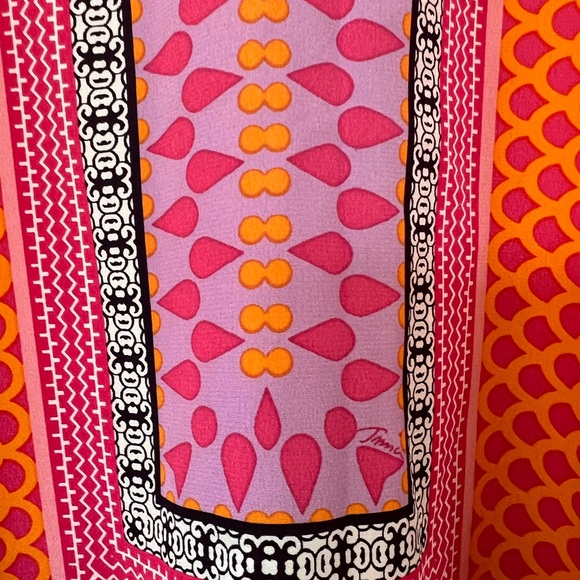 Trina Turk Theodora Dress- Pink and Orange Patterned - Picture 6 of 7